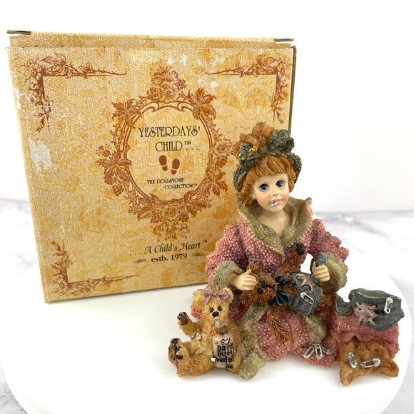 Boyd's Bears Yesterday's Child Caitlin with Emma & Edmund Dollstone Collection - Picture 1 of 16